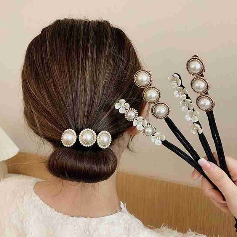 Lui Bloem Haarspeld Handgemaakte Parels Haar Clips Pin Voor Vrouwen Mode Geometrische Bloem Haarspeldjes Hoofddeksels Meisjes Haar Accessoires