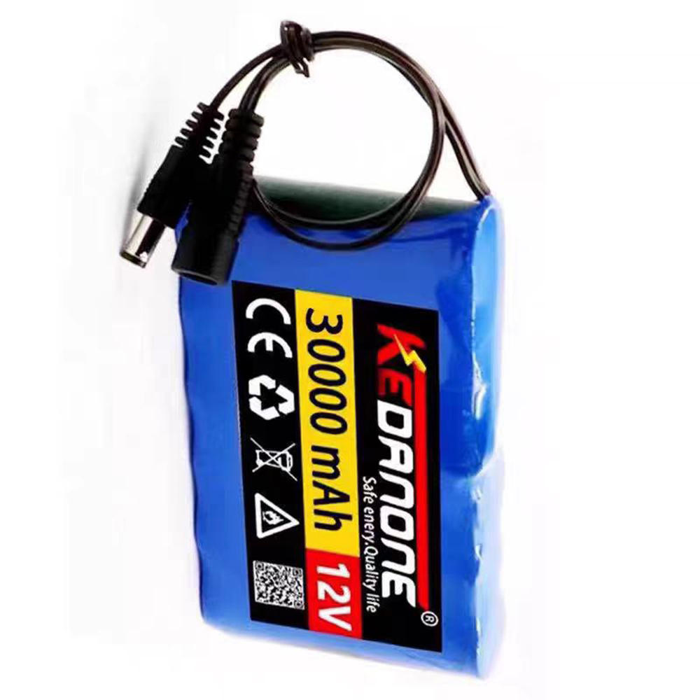 NEUE Tragbare Super 12V 30000mAh Batterie Wiederaufladbare Lithium-Ionen Batterie Pack Kapazität DC 12,6V 30Ah CCTV Cam Monitor + Ladegerät