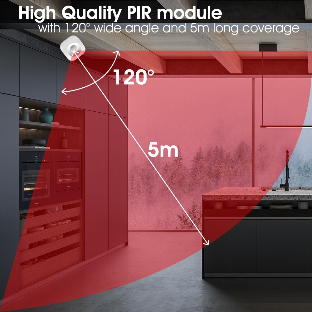 TREEYE WiFi Human Body Sensor Wireless Smart Body Movement PIR Motion Sensor Zigbee Use With Gateway Tuya Smart Life App