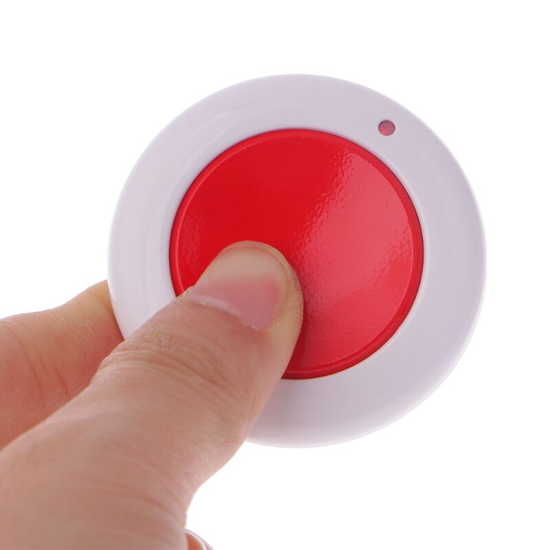 DC 9V 12V 24V 10A 1-Button 433MHz RF Wireless Remote Control Round Transmitter