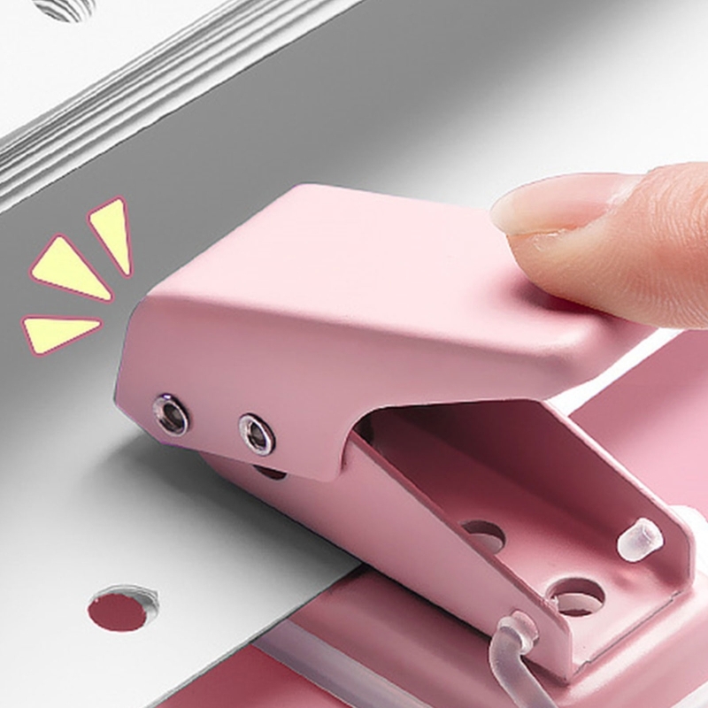 Punzonatrice per carta portatile Perforatrice a un foro Punzonatrice a foro singolo Punzonatrice per fori piccoli Forniture per rilegatura scolastiche per ufficio per scrapbooking