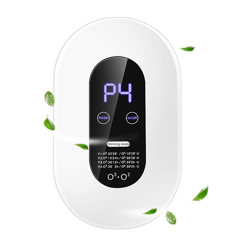 Ozone Machine Air Purifier Deodorization Home Air Ionizers Deodorizer with 4 Modes Automatic Timing Function for Rooms Smoke Pet