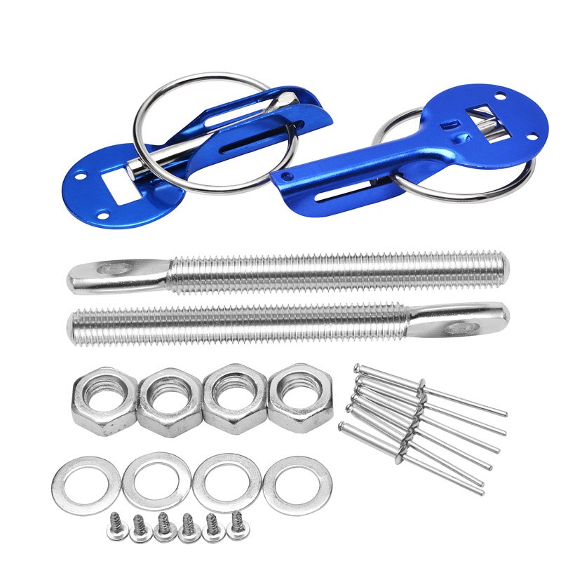 Espeeder Universele Aluminium Bonnet Hood Pin Lock Kit Passen Alle Racing Speed Down Hood Lock Pins