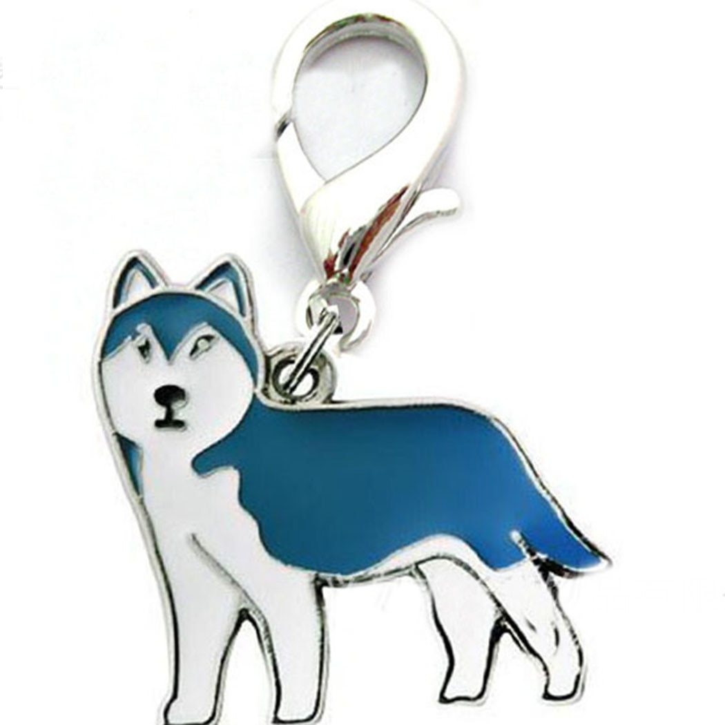 Disco de identificación para perro colgante de 25mm con placa de identificación de Mascota, accesorios de esmalte, Collar con etiqueta para perro, etiquetas de identificación en 15 colores