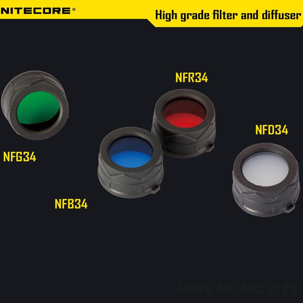 Nitecore RGB Lantern Filter Diffused Mineral Coated Glass Lens For The Flashlight With Head Of 34mm MT26 RRT-2 RRT21