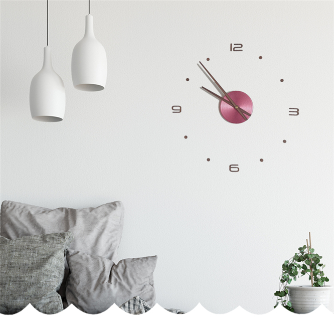 12 Inch Solid Houten Muurstickers 3D Wandklok Afneembare Art Decal Wandklokken Home Decor Woonkamer Quartz Naald horloge