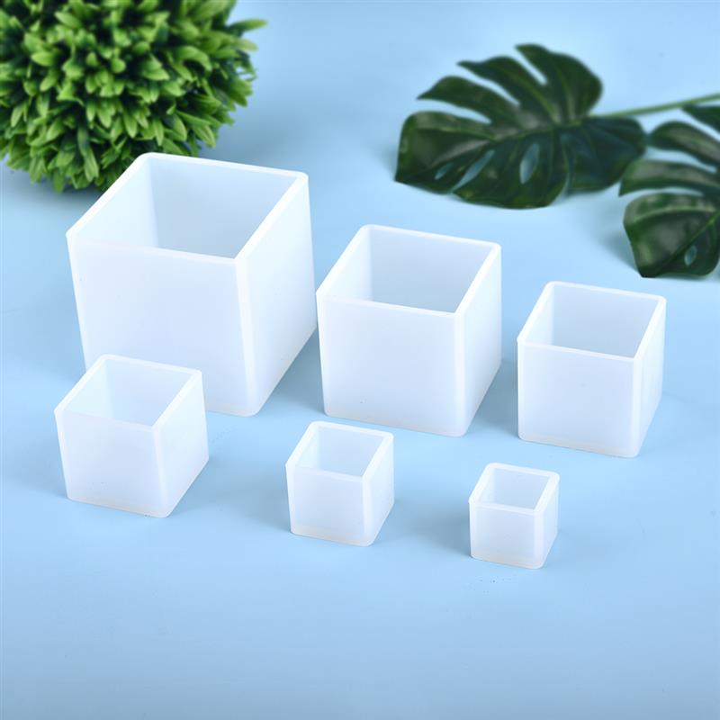 Moldes de arcilla transparente para hacer Herramientas de alfarería, moldes de cerámica, resina de arcilla polimérica, molde de artesanías redondo ovalado cuadrado en forma de silicona portátil