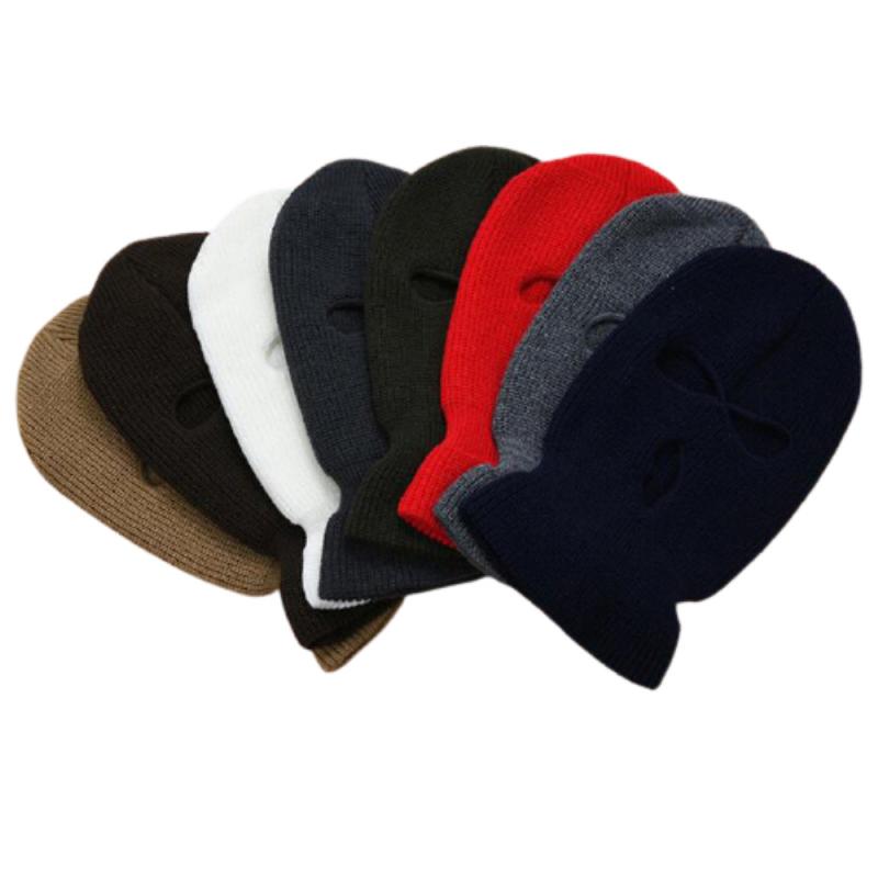 Unisex Face Mask Ski Mask Winter Cap Wool Blends Soft Warm Knitted Cap Multicolor Outdoor Cycling Caps