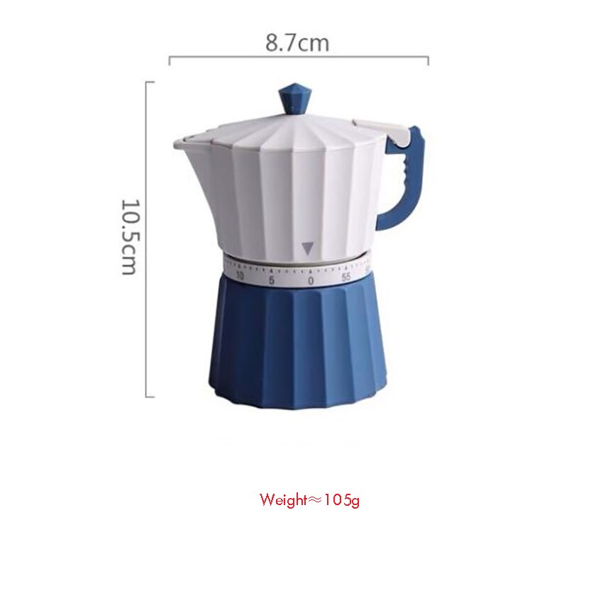 Cute Kitchen Timer, 60 Minutes Mechanical Time Manager No Batteries Required Counters, Countdown Reminder with Loud Ring: C