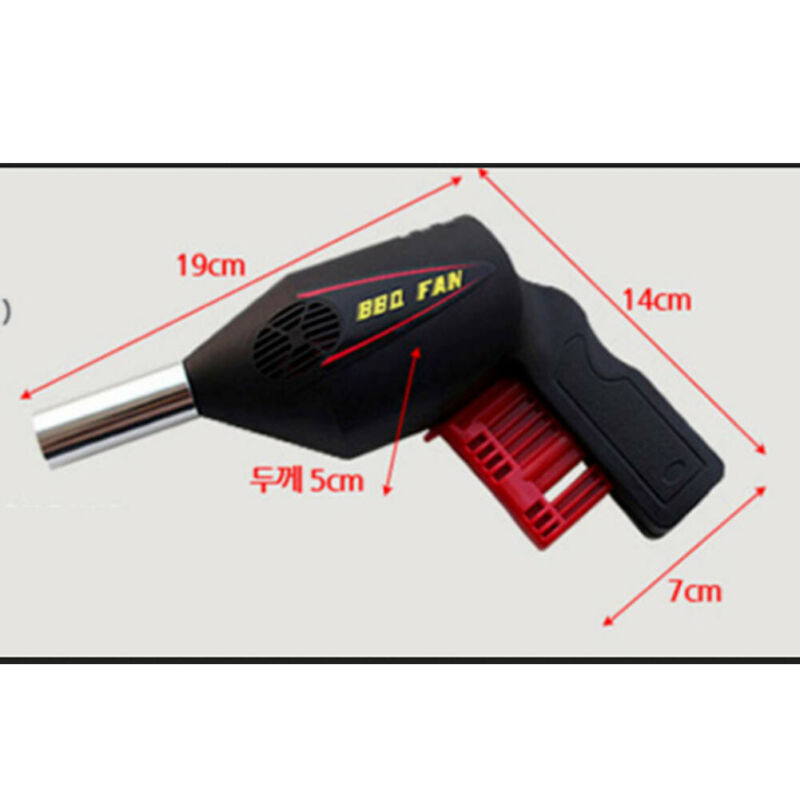 Manual/Electric BBQ Fan Air Blower Outdoor Picnic Grill Barbecue Cooking Tool