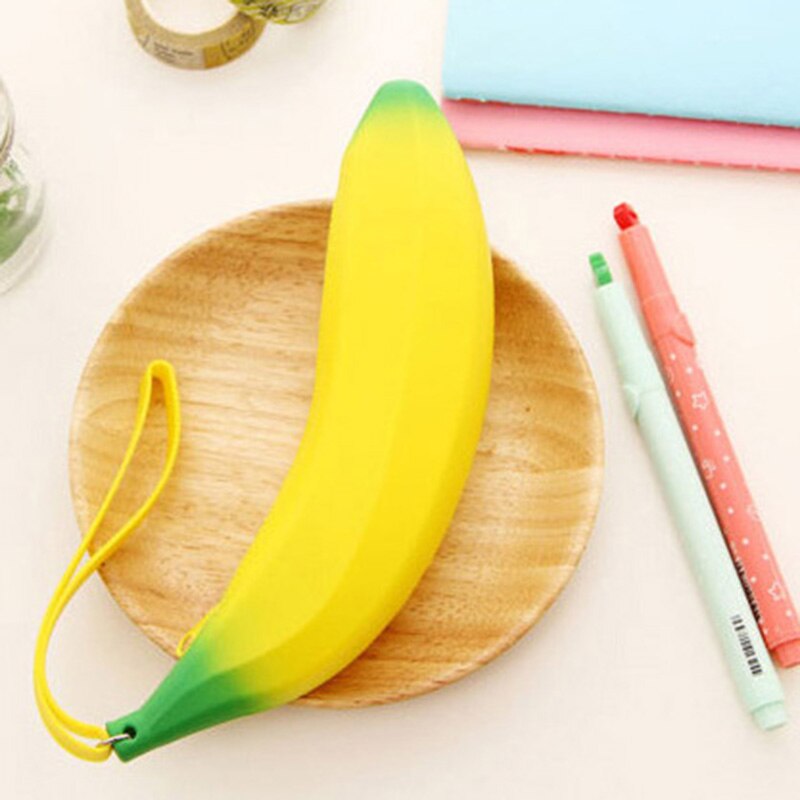 Leuke Portemonnee Banaan Etui Kawaii Bag Silicone Portemonnee kinderen Portemonnees Voor Kinderen Geel Ulrica Coin Voor vrouwen Grappig