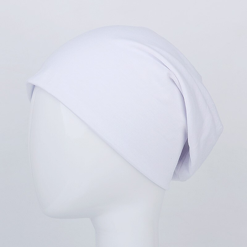 Sombrero de capucha de poliéster de algodón Unisex Color caramelo Primavera, Otoño e Invierno sombrero de pelo capucha de algodón a prueba de viento y transpirable: Blanco