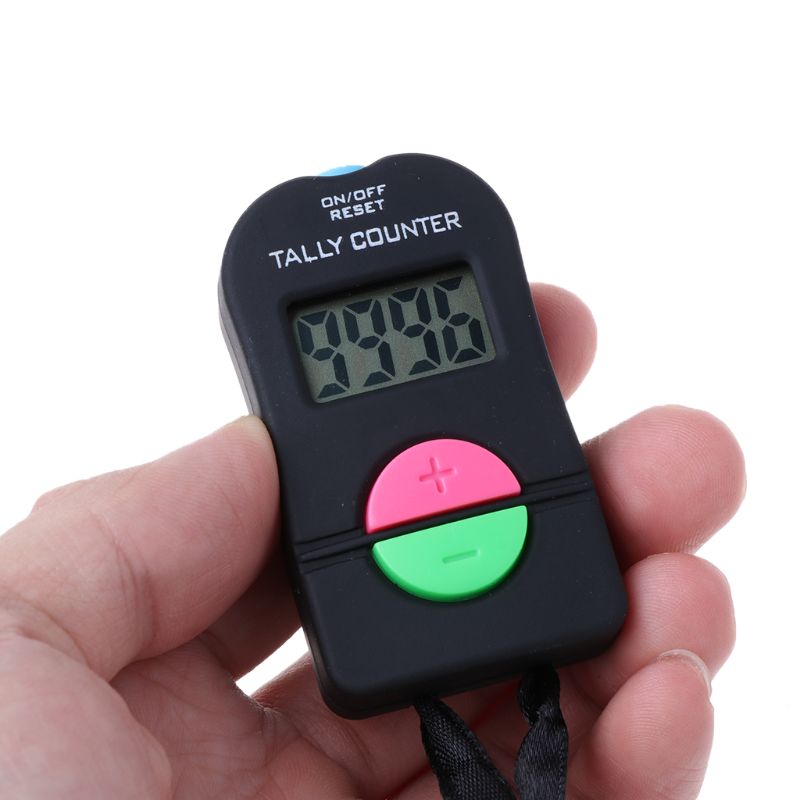 Electronic Counter Work Count Person Flow Point Device Manual Chanting Display Button Can Add and Subtract Counter 35ED