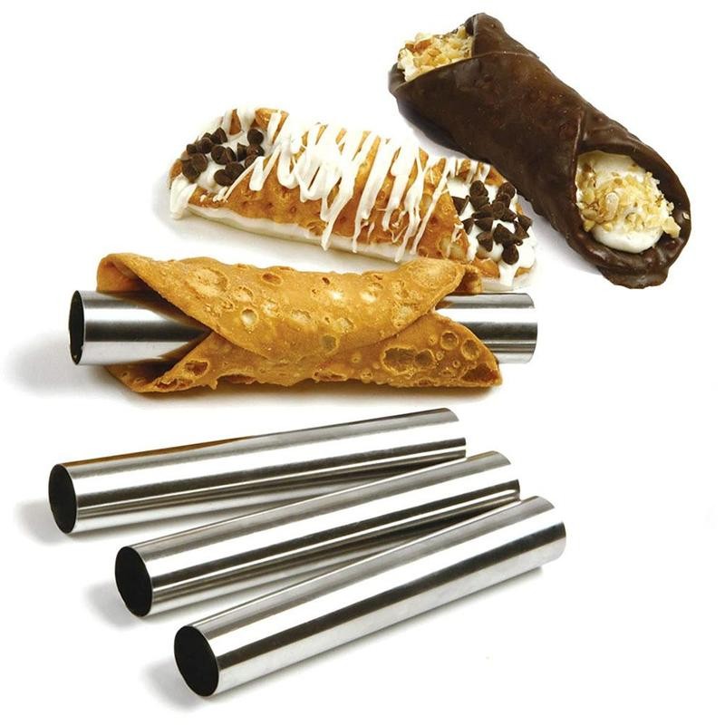 Rvs Bakken Kegels Hoorn Pastry Roll Cakevorm Spiraal Gebakken Croissants Buizen Cookie Dessert Keuken Tool