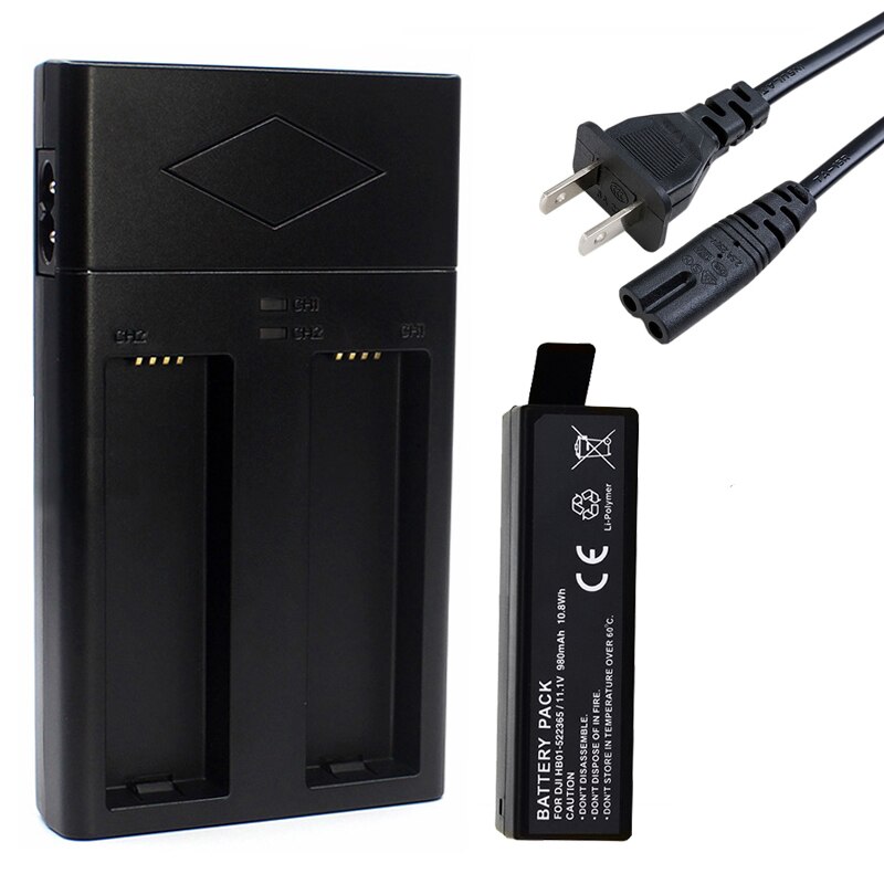 Cargador Dual de carga HB01-522365 para DJI OSMO PART7, para DJI Osmo X3 X5 X5R, cámara de mano 4K: 1Battery 1 USCharger