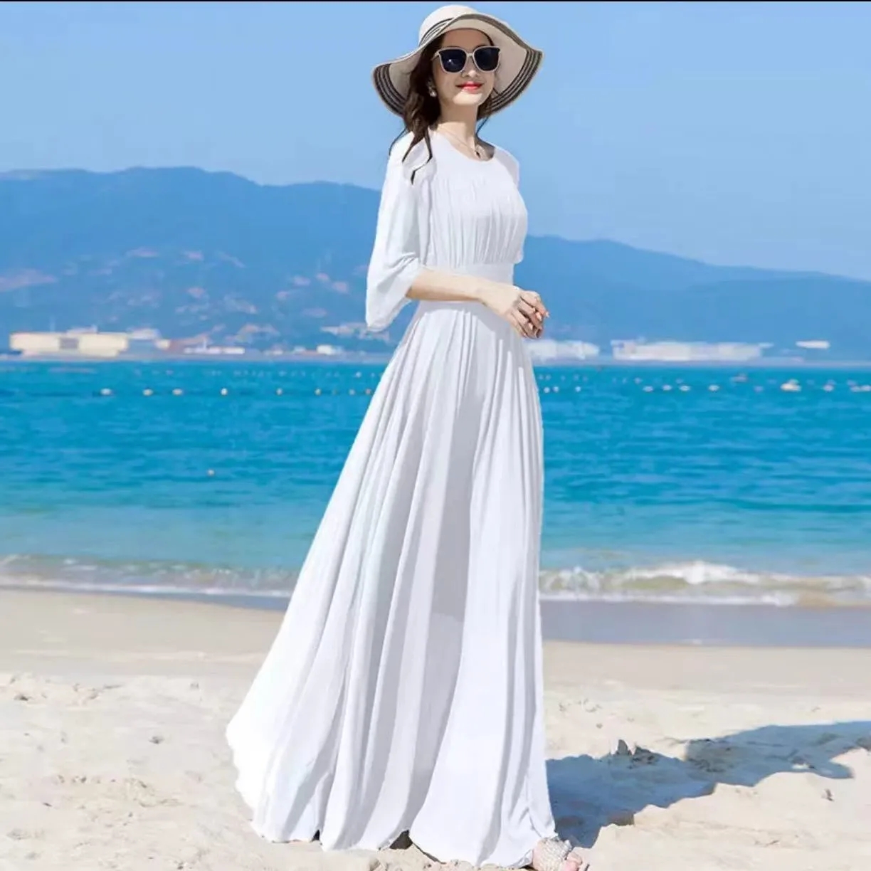 princess polly baby blue dress Beach Dress main image 1