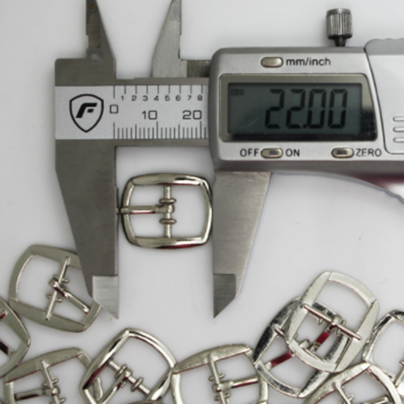 Zmasey metal sko tasker spænder 10 stk/parti 18*22mm sko bælte dekor pin pin spænde taske rem lås diy læder sy tilbehør