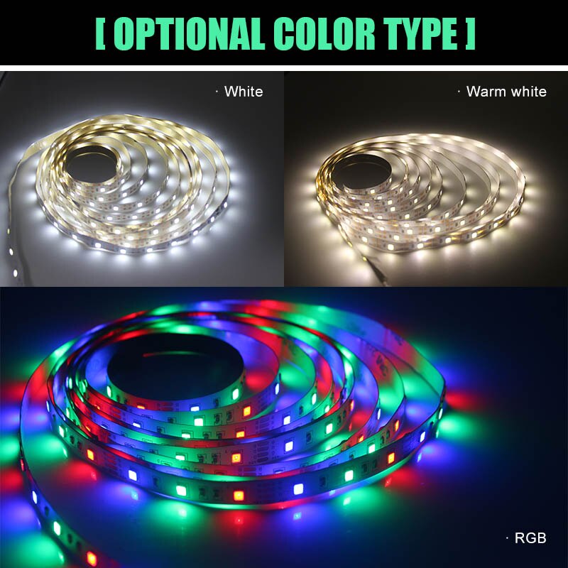 USB RGB LED Strip Light SMD2835 5M 1M 2M 3M 4M 0.5M Diode Tape Flexible Neon Led Light Ribbon LED Strip USB 5V TV Backlight