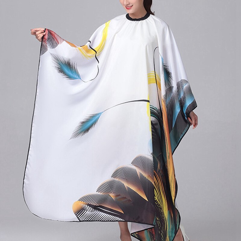 Modern Hairdressing Cape Soft Texture Material Hair Apron Vertical Fabric Hair Cutting Salon Gown Waterproof Cloth Cover