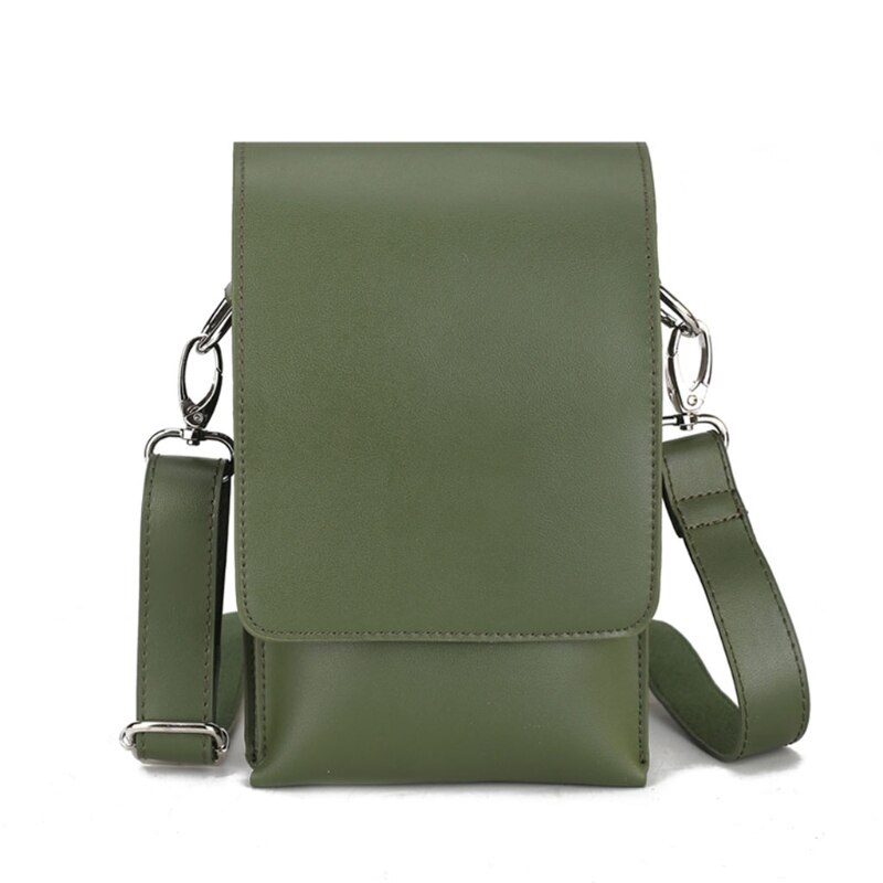 Professionele Kapper Schaar Tas Met Schouderriem Draagbare Faux Leer Haar Kam Houder Pouch Case Taille Pack: green