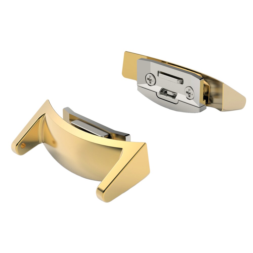 2 Stuks Rvs Horloge Band Connector Adapter 20Mm Voor Samsung Gear S2 RM-720: Gold