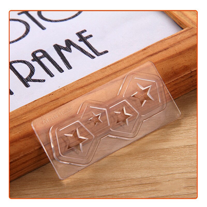 Manikyr gravyr mall silikon manikyr mall kit tjock 3d polering nail art diy dekorationsverktyg form set: K