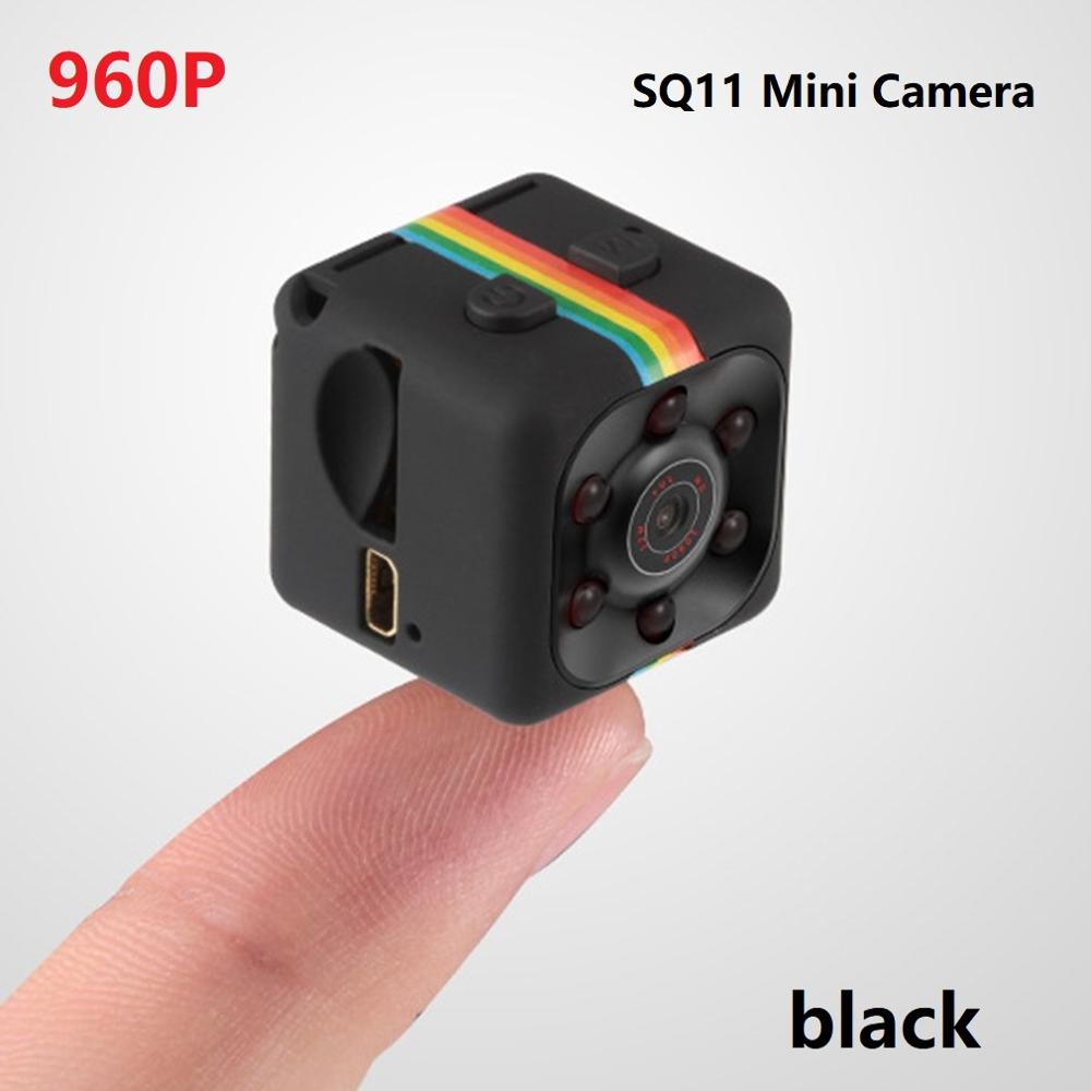 SQ11 Mini Kamera 1080P Sensor Nachtsicht Camcorder Bewegung DVR Mikro Kamera Sport DV Video kleine Kamera Nocken SQ 11: 960p Schwarz