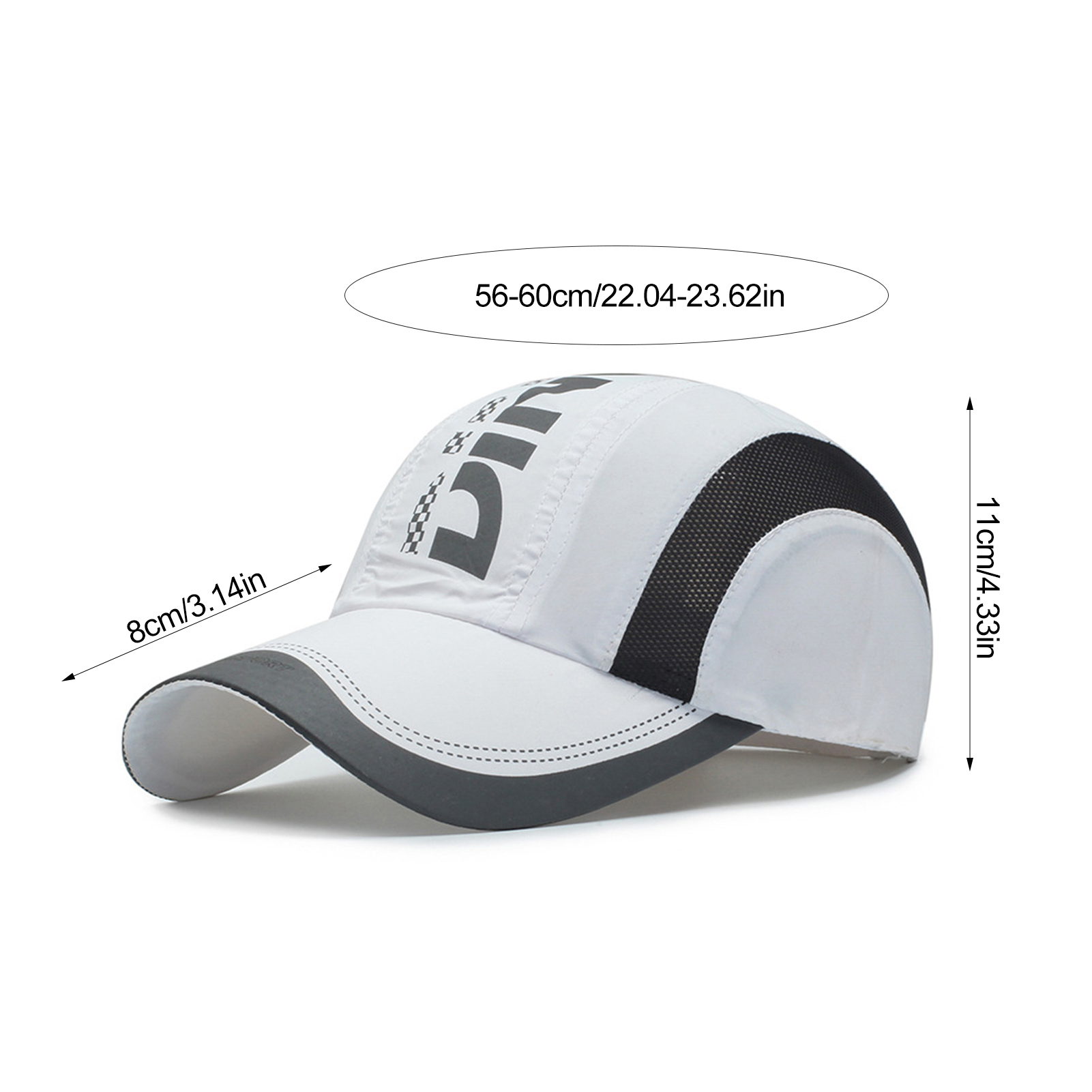 Fique protegido en estilo gorra de béisbol UV con parte superior suave de secado rápido, correa transpirable para senderismo, pesca y actividades al aire libre