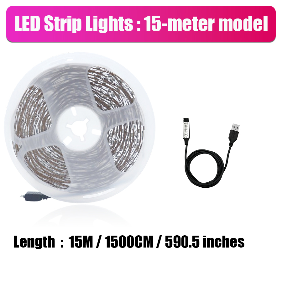 RGB Wireless LED Strip Lights | Intelligent Infrared Remote Control, Flexible Lighting Decoration for Living Room Atmosphere: Emitting Color5