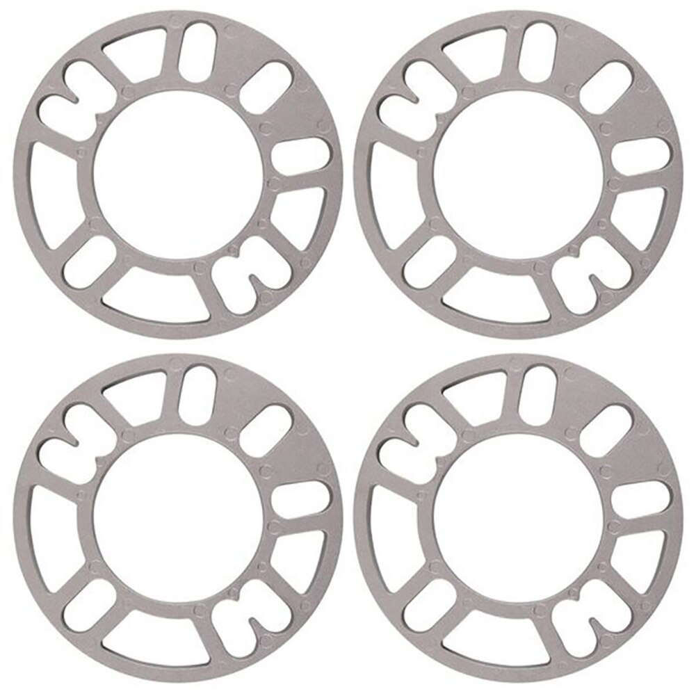 4 pièces 3mm 5mm 8mm 10mm universel en alliage d'aluminium voiture roue pneu entretoises cales ensemble