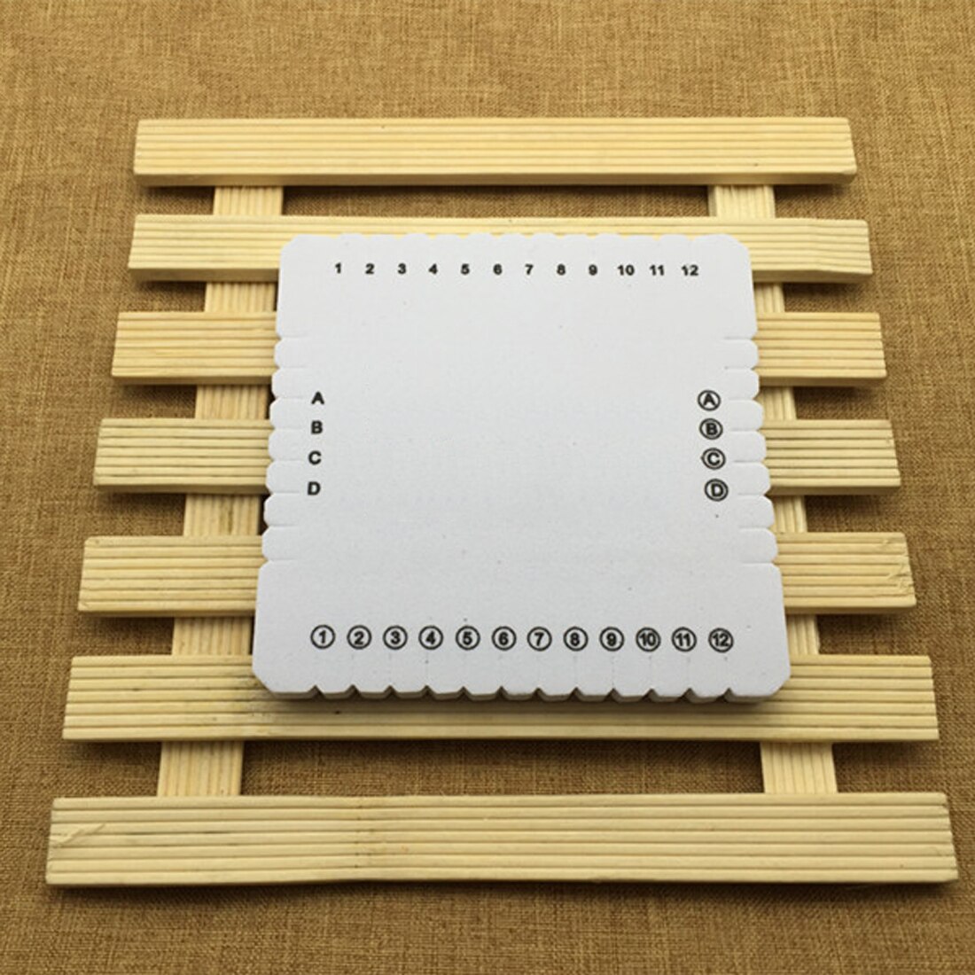 Handmade Weaving Disk Plate 2PCS Round Square Disc Macrame Braided Cord String Bracelet Handmade DIY Jewelry Accessories