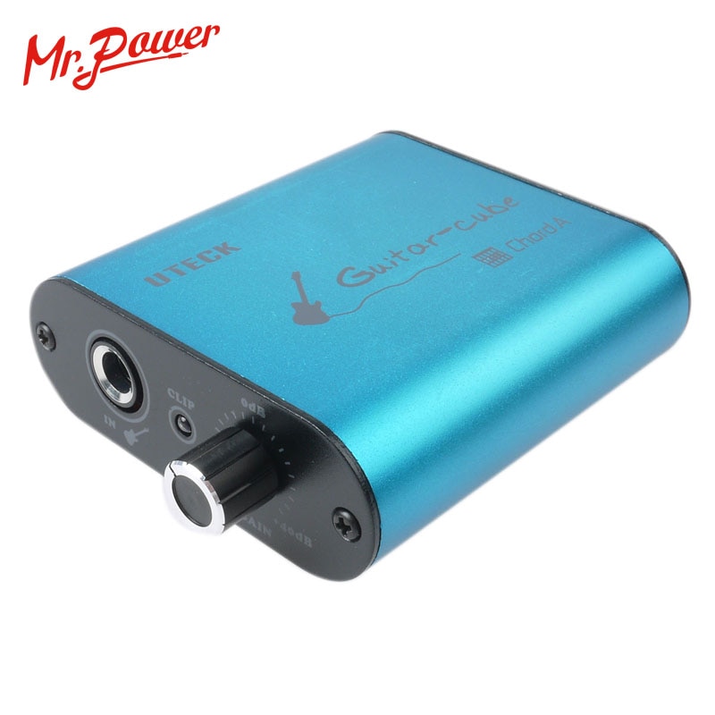 Uteck Guitar Cube ASIO Chord USB Audio Interface(DI) Fit For Soft(Guitar Rig JAMVOX AmpITube) 240 B
