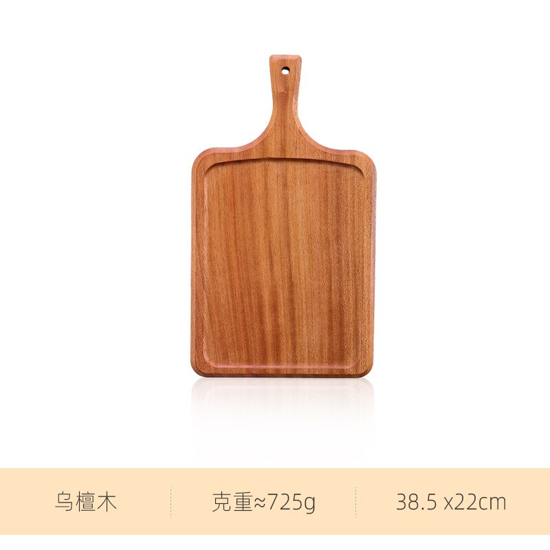 Ebony Wood Chopping Board Whole Wooden Raw And Cooked Cutting Board Dim Sum Pastry Tray: B
