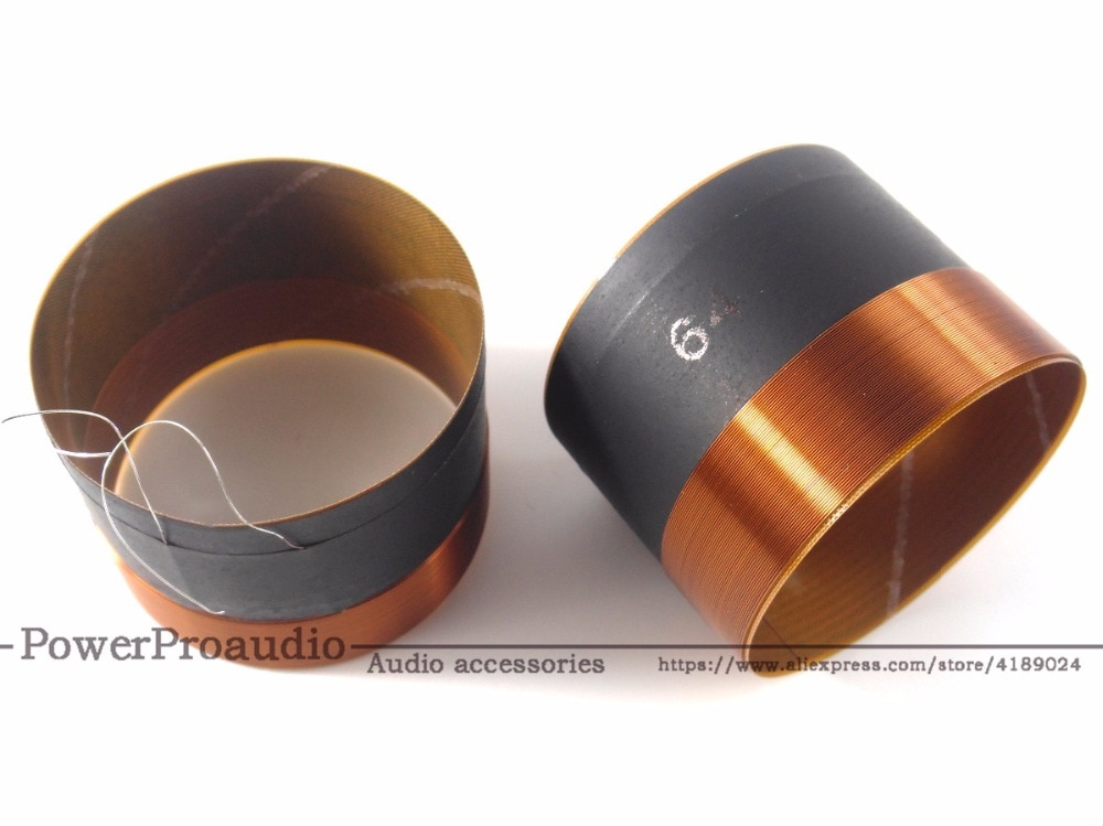 2 stücke/1 paar 64mm Bass schwingspule SubWoofer 8Ohm Für 12 "15" zoll Lautsprecher repairss DIY