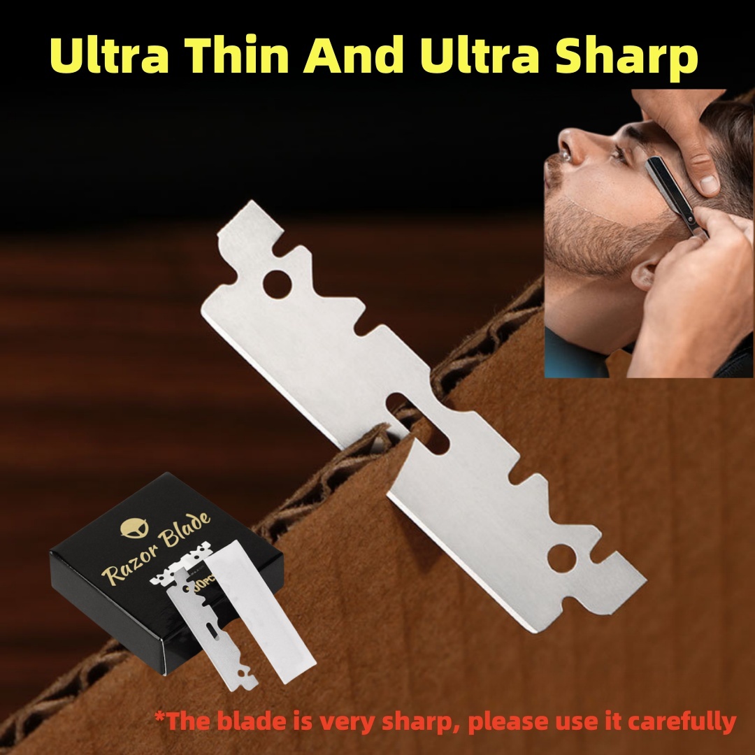 100 st rakblad rostfritt stål säkerhetsrakblad för rakning rakhyvel ersätter män rakapparat barberblad verktygstillbehör