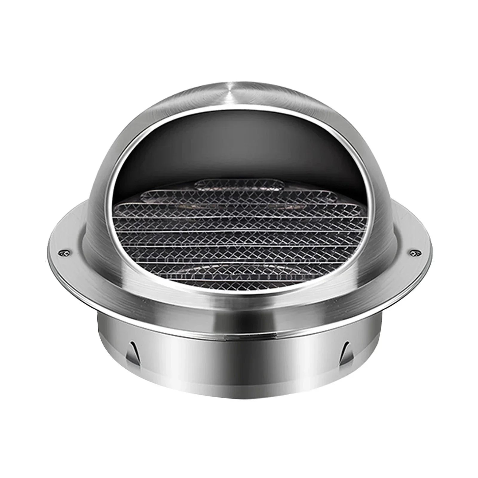 80/100/50MM Stainless Steel Exterior Wall Air Outlet Grille Round Heating Cooling Vent Cover Wall Ceiling Vent Cooling Vents Cap
