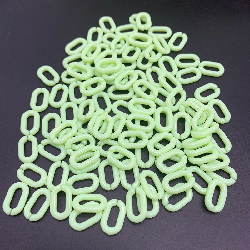 50pcs 15x10mm Acrylic Link Chain Keychains For Necklace Bracelet Making Colorful Chain Plastic Chain Links Jewelry Making: 08