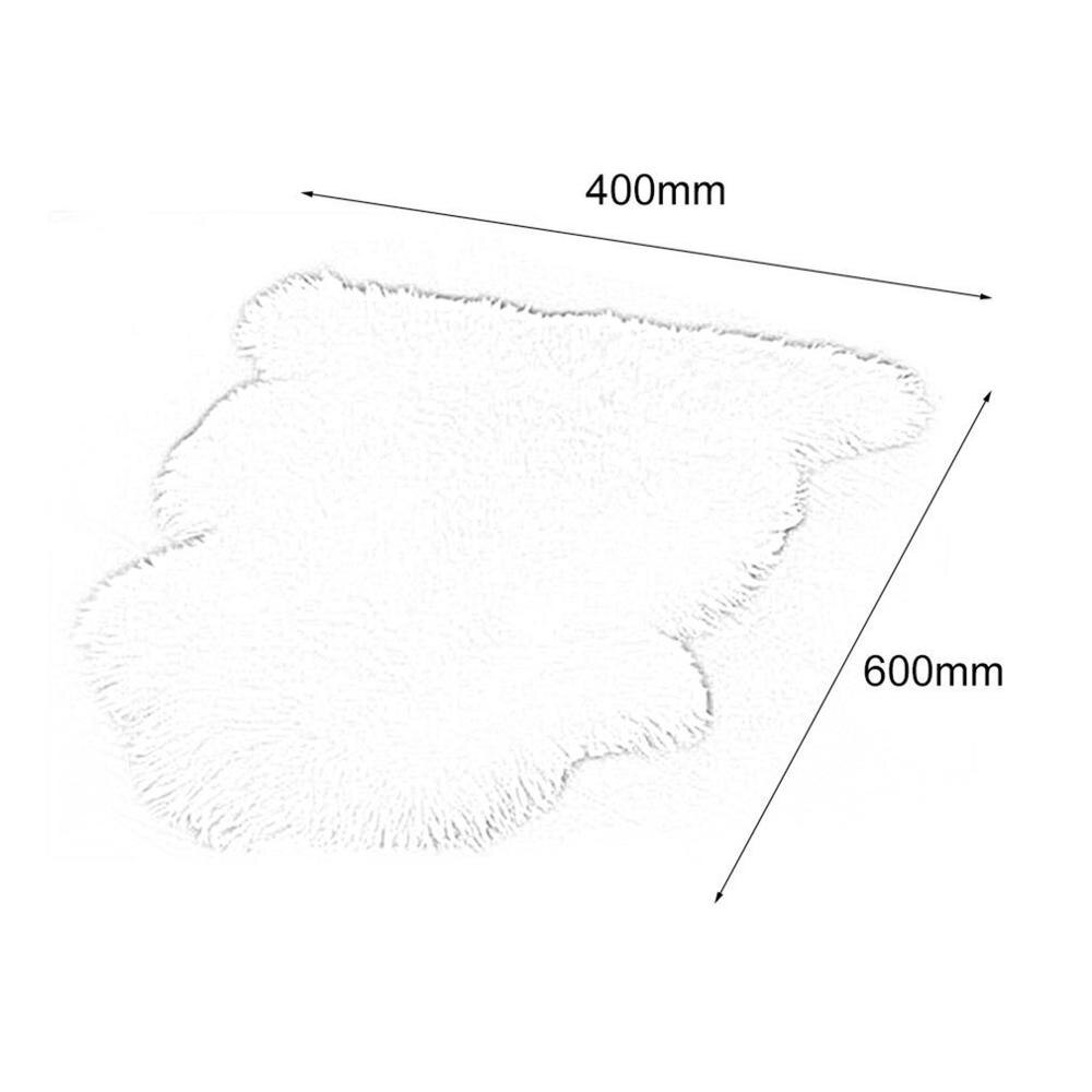 Tapis moelleux en fausse fourrure, lavable, en fausse peau de mouton, couvre-siège , pour chaises de sol