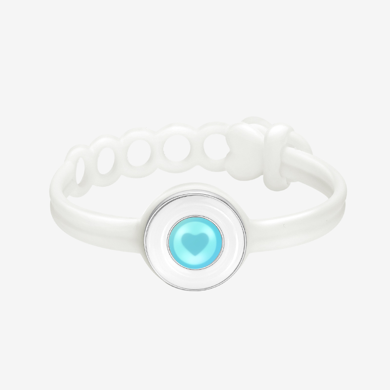 totwoo Candy Pulsera individual táctil de larga distancia, pulsera de banda colorida, vibración y luz para pulsera de parejas de amor: Color amarillo dorado claro