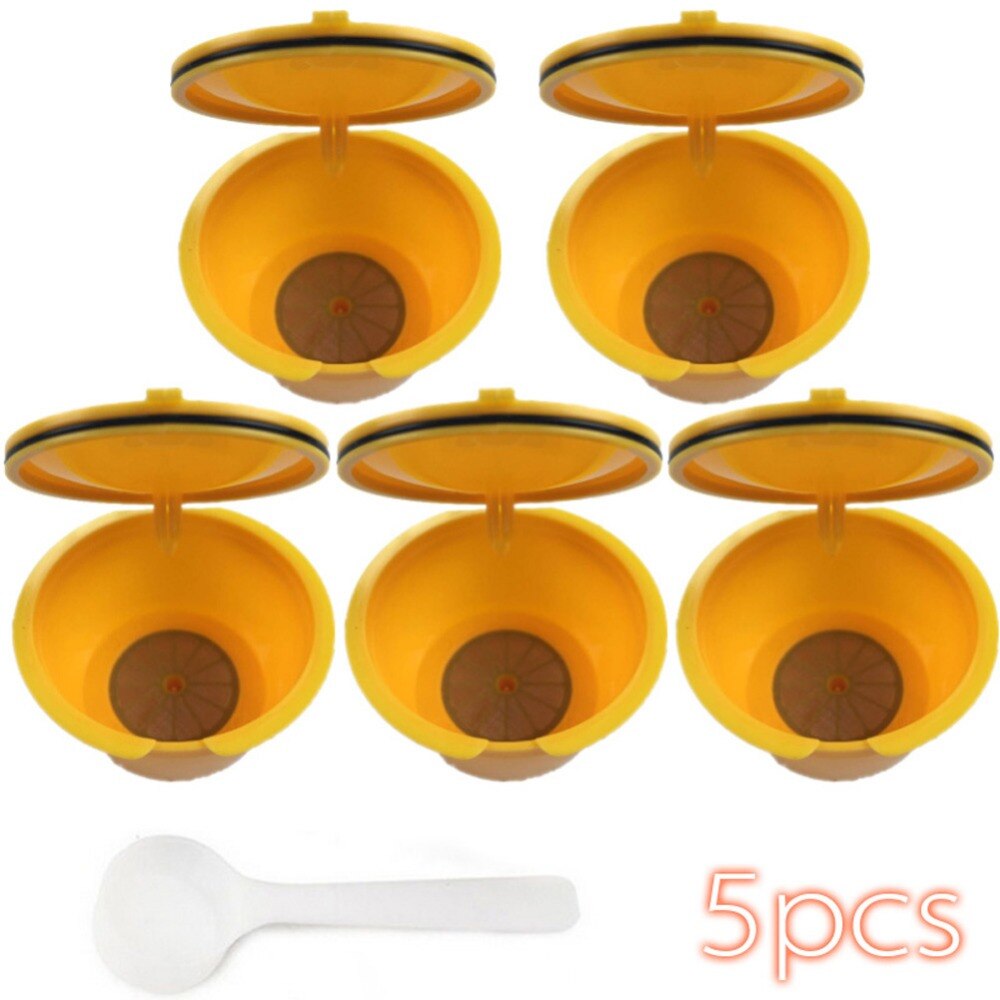 6pcs/pack use 150times Dolce Gusto Coffee Capsule Plastic Capsule Refillable Reusable Compatible with Nescafe Dolce Gusto refill