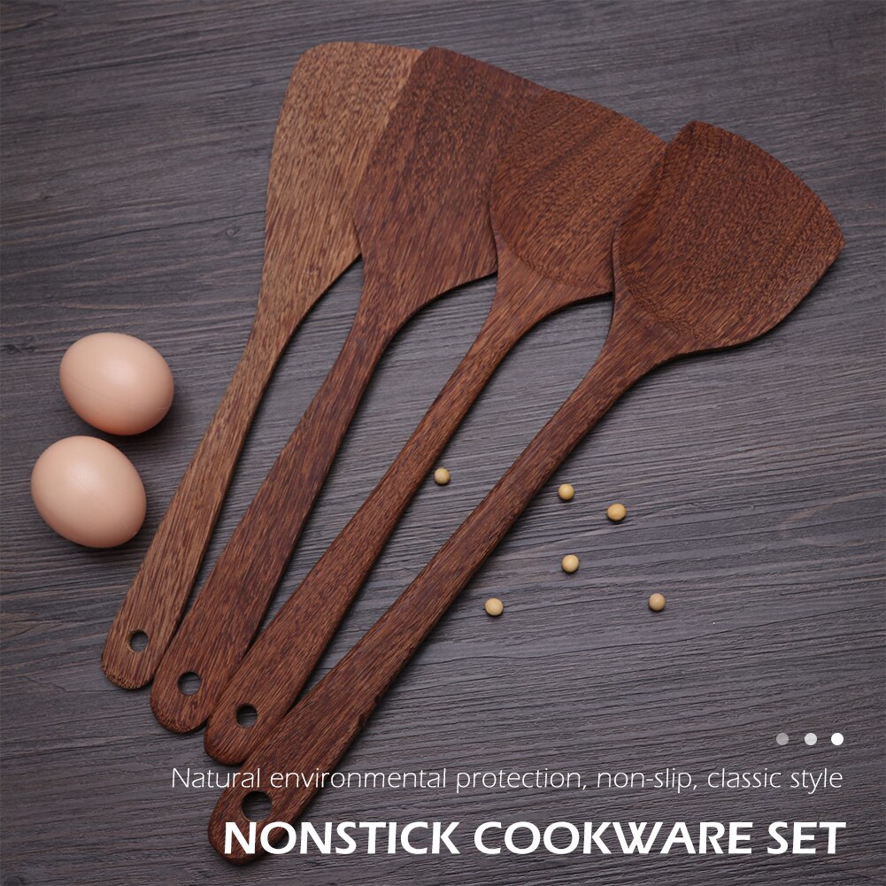 Wenge turner spatel spade matlagning köksredskap trä non-stick köksredskap för hushåll kökstillbehör