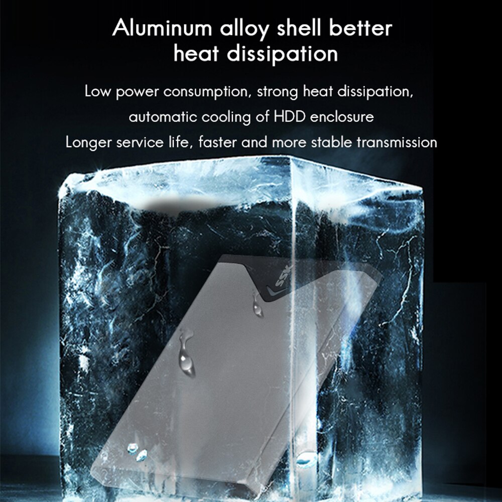 SSK Aluminium Alloy USB 3.0 High Speed HDD Enclosure 2.5 Inch SATA Hard Disk Case External HDD Case for Laptop Notebook HE-V315
