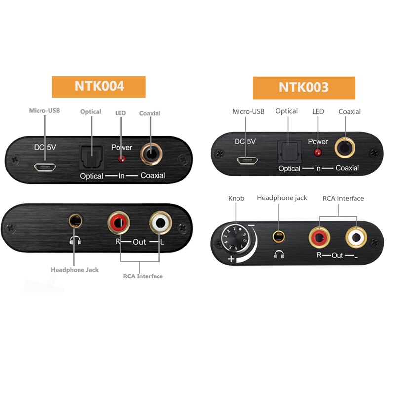 Neoteck Dac Audio Converter Coax Optical Naar Rca 2.1CH Toslink Naar Analoog Audio Converter Rca Met Volumeregeling Voor Amp