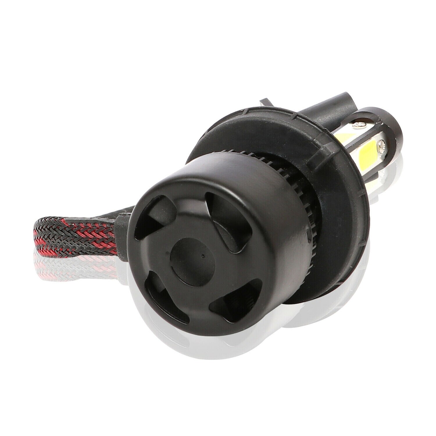 2 uds H13-9008 6000K blanco-CREE Bombillas de faros LED Luz de haz alto-bajo 4 lados coche y camión partes iluminación y lámparas bombillas