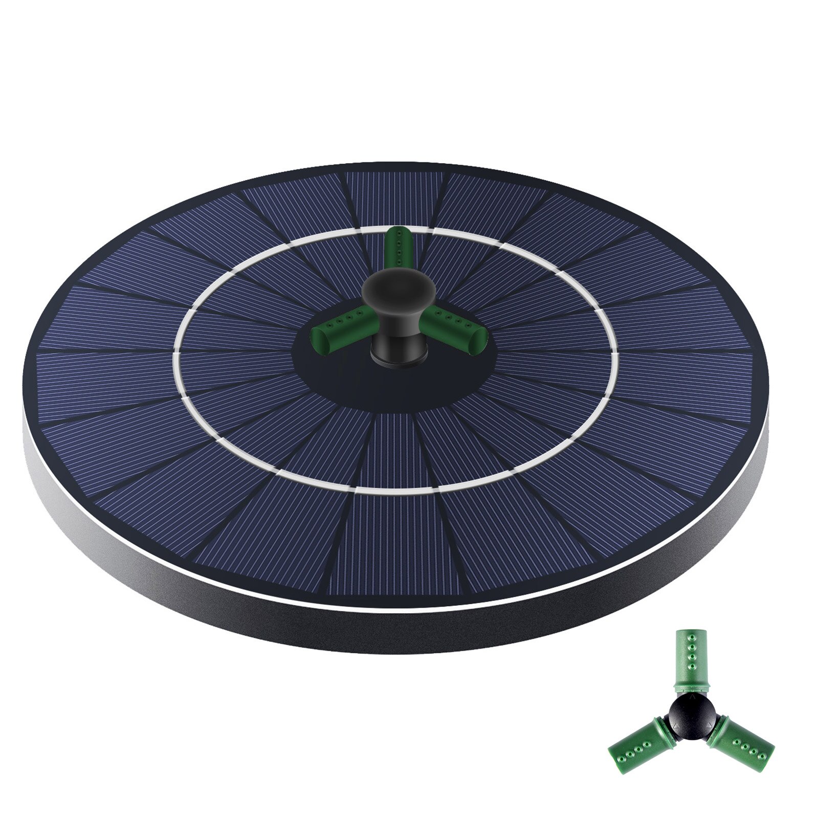 Solar Water Fountain Solar Bird Bath Fountain Pump Solar Powered Water Fountain Pump for Garden Ponds Pool Aquarium Built-in: Default Title