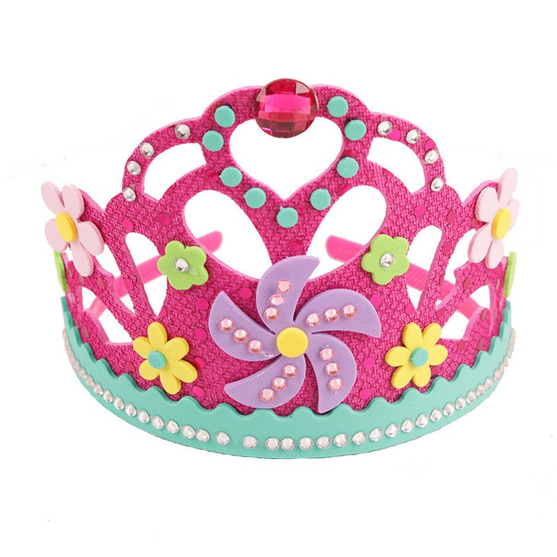 Eva foam papier pailletten kroon bloemen sterren patronen kleuterschool kunst kinderen doe-het-zelf knutsel speelgoed feestdecoraties: A