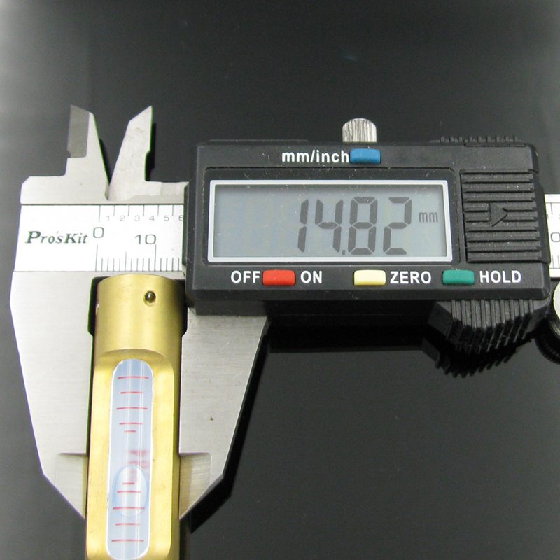 HACCURY DB4 Level bubble spirit level vial water level meter with Copper Shell