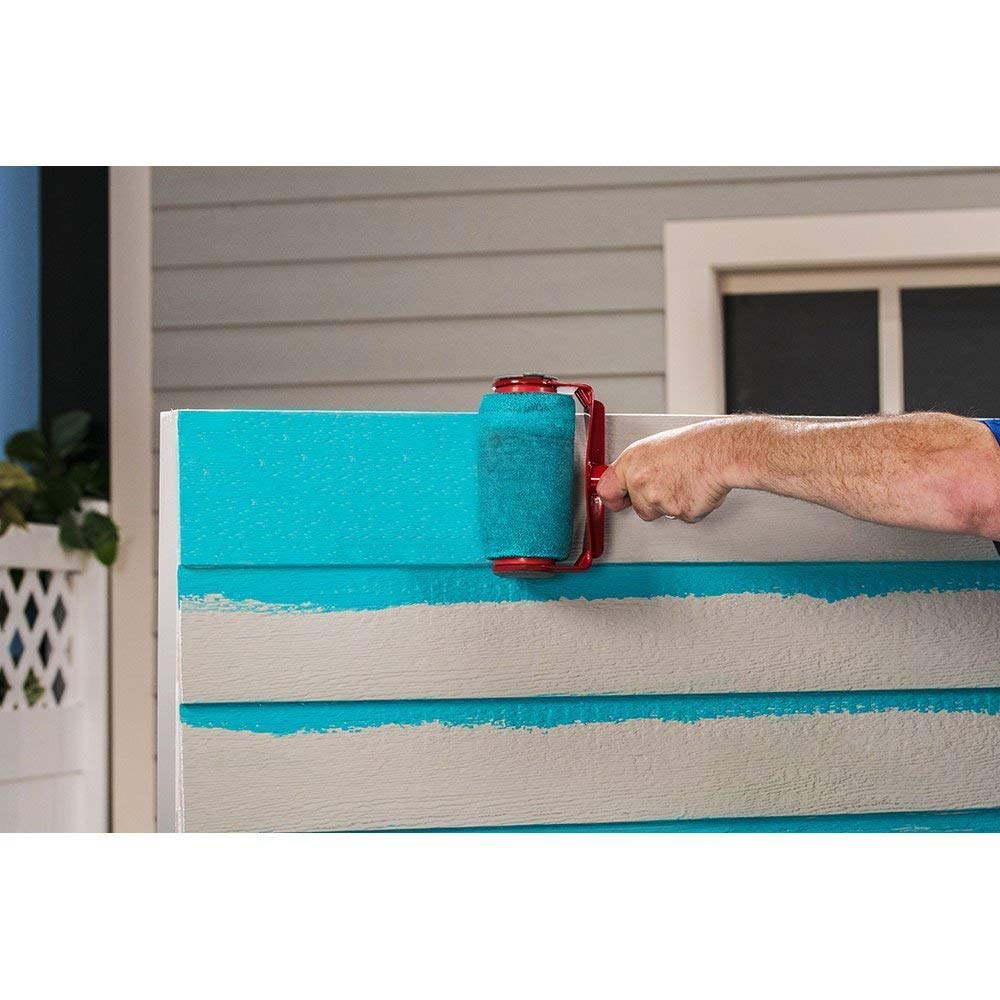 2 Set Seamless Paint Runner Pro Roller Brush Tool Flocked Edger Office Wall Painting Roller Paint Brush Paint Roller