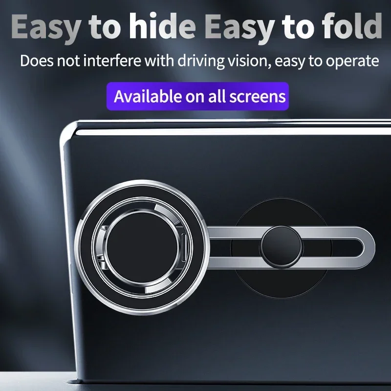 Soporte magnético para teléfono de coche, imán giratorio extensible magnético, soporte para teléfono inteligente para iPhone 15 14 13 Pro Max Samsung Xiaomi