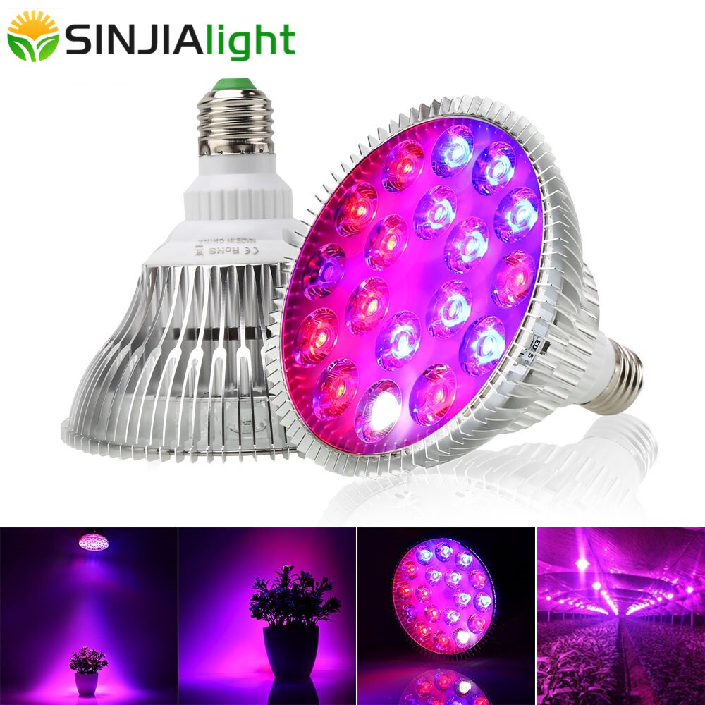 54W Full Spectrum LED Grow Light Plant Growth Led Lamp Bulb For Hydroponics Indoor Plants Phytolamp Grow Box Flower Lighting